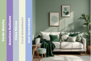 Descubra quais são as cores em alta para 2025 e saiba como usá-las para transformar diferentes ambientes da sua casa ou escritório.